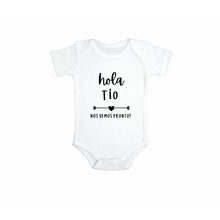 Load image into Gallery viewer, Hola Tio Baby Pregnancy Announcement Bodysuit
