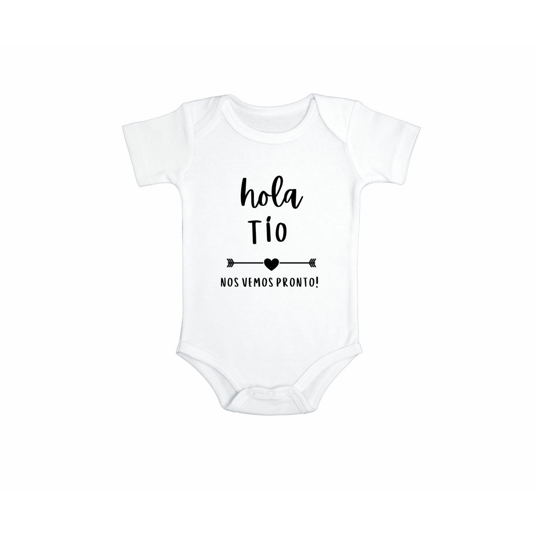 Hola Tio Baby Pregnancy Announcement Bodysuit