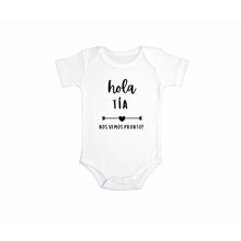 Load image into Gallery viewer, Hola Tia Baby Pregnancy Announcement Bodysuit
