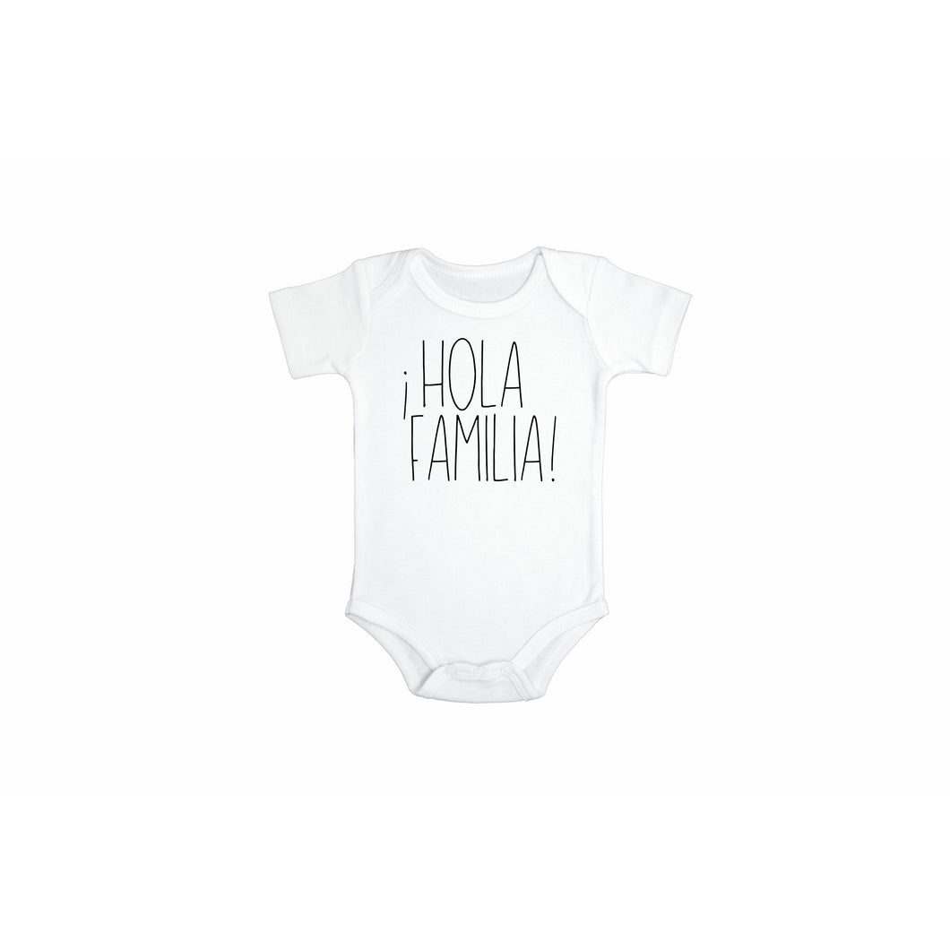 Hola Familia! Baby Pregnancy Announcement Bodysuit