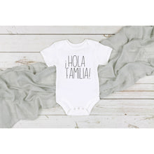 Load image into Gallery viewer, Hola Familia! Baby Pregnancy Announcement Bodysuit
