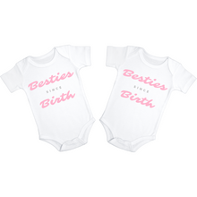 Load image into Gallery viewer, Besties Since Birth Baby Bodysuits (set of 2)
