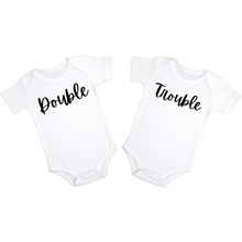 Charger l&#39;image dans la galerie, Double Trouble! Twin Baby Bodysuits (Set of 2)
