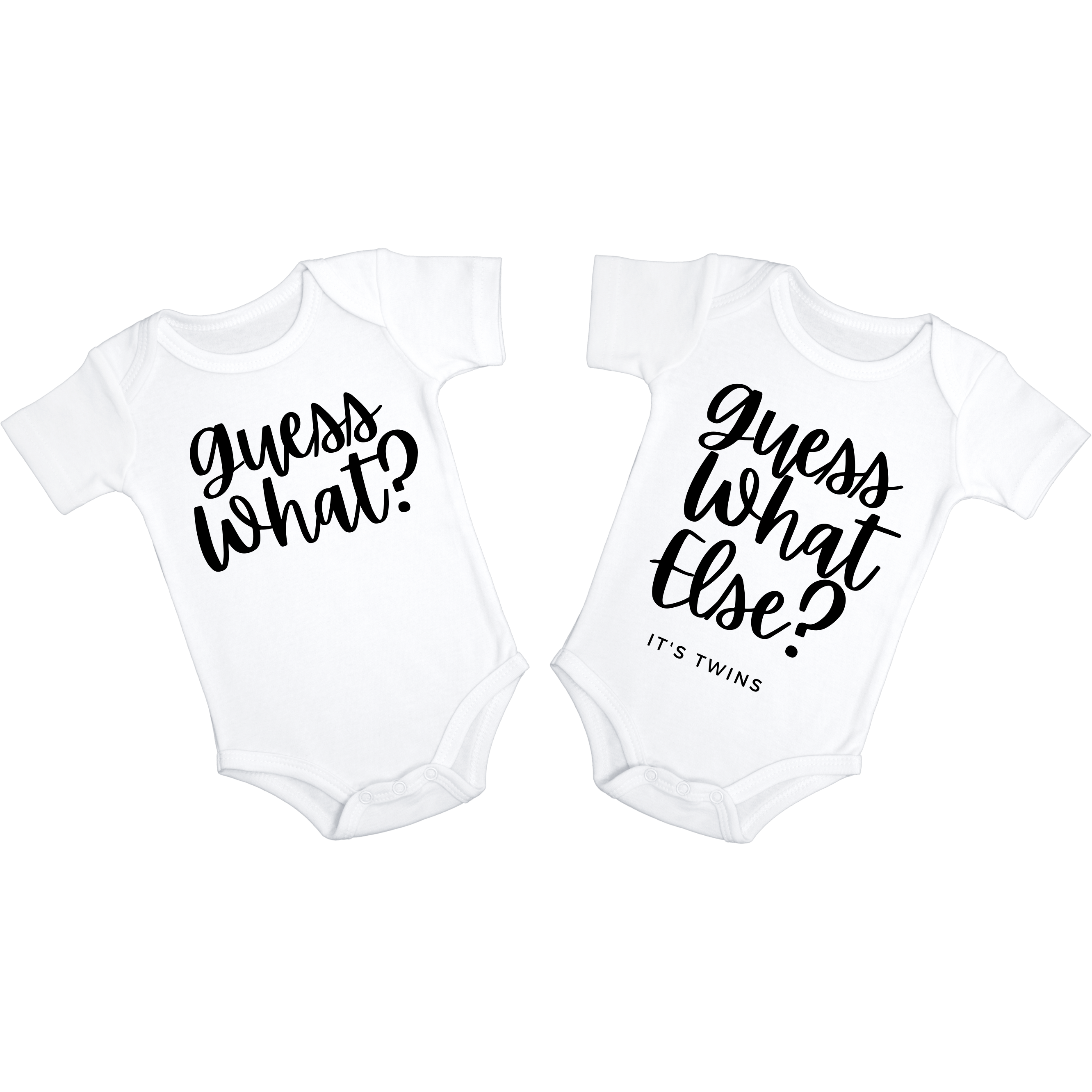 Guess What Guess What Else Twin Announcement Bodysuits, Pregnancy  Announcement for Twins, Twinning, Twin, We're Having Twins Twinsies -   Canada
