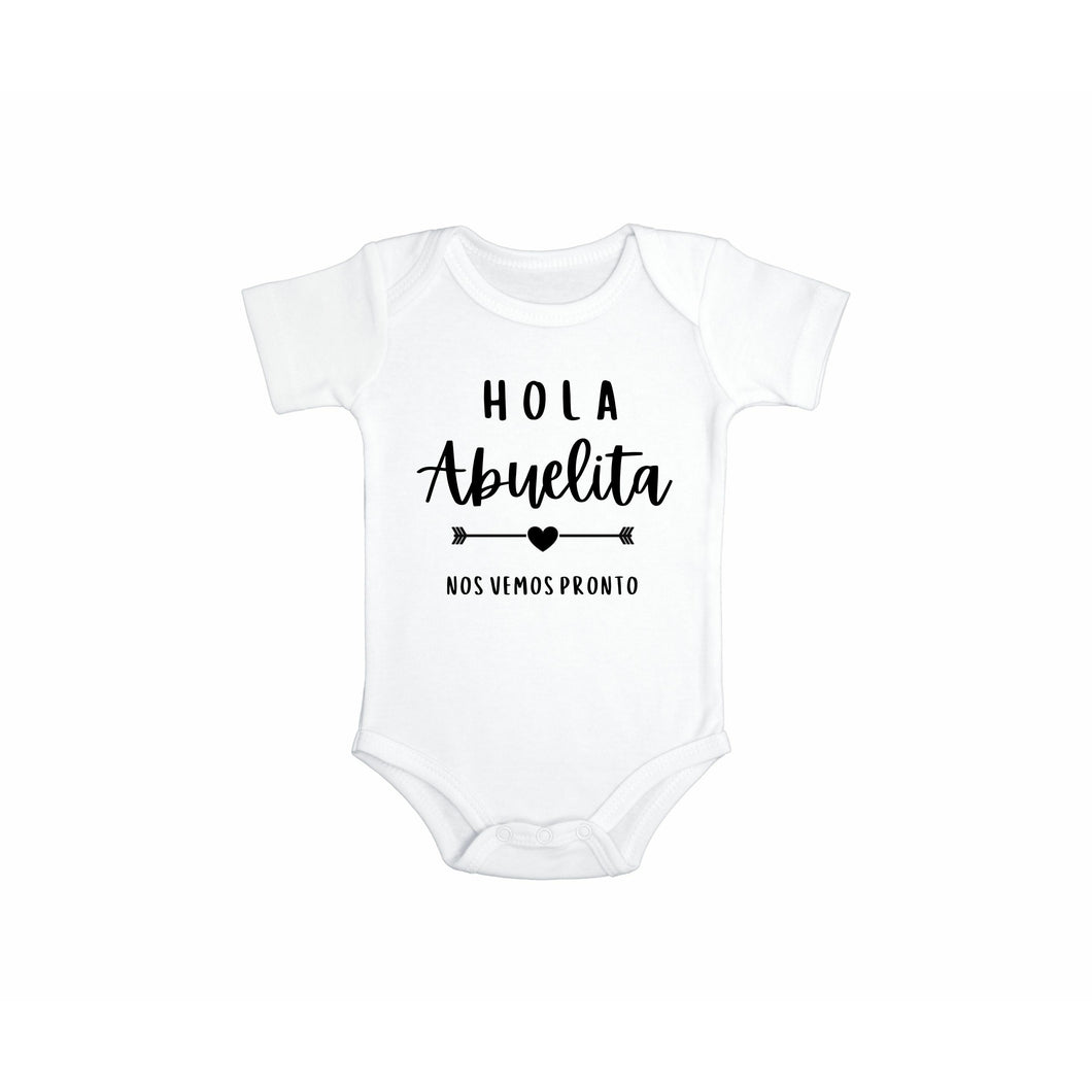 Hola Abuelita Baby Pregnancy Announcement Bodysuit