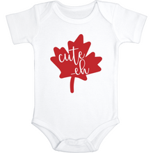 Load image into Gallery viewer, Cute -eh Canadian Baby Bodysuit
