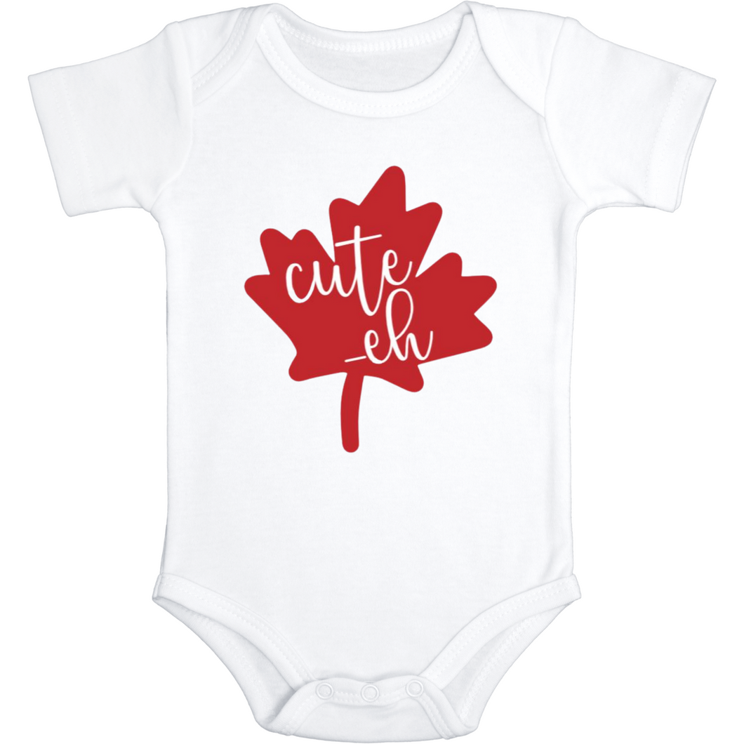 Cute -eh Canadian Baby Bodysuit