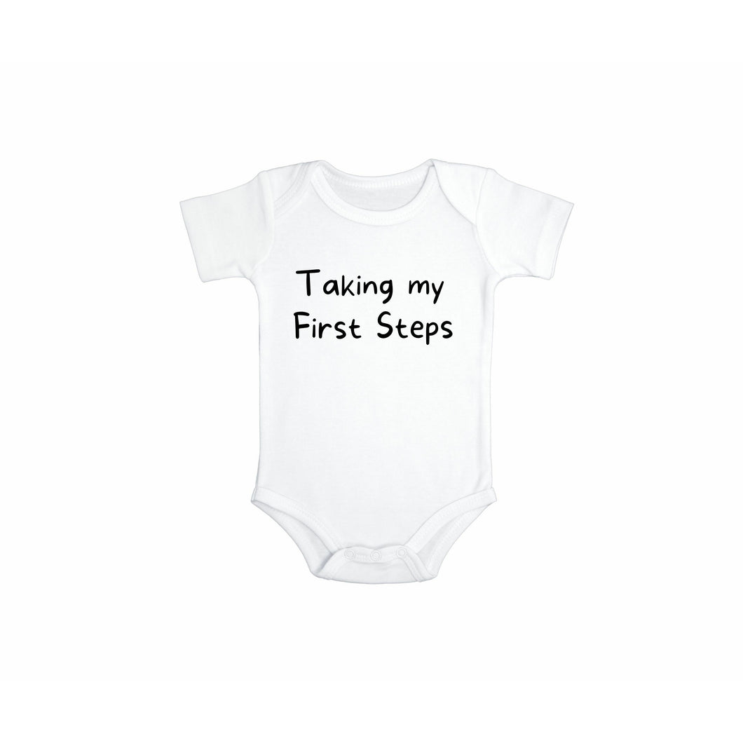 Taking my First Steps Baby Bodysuit