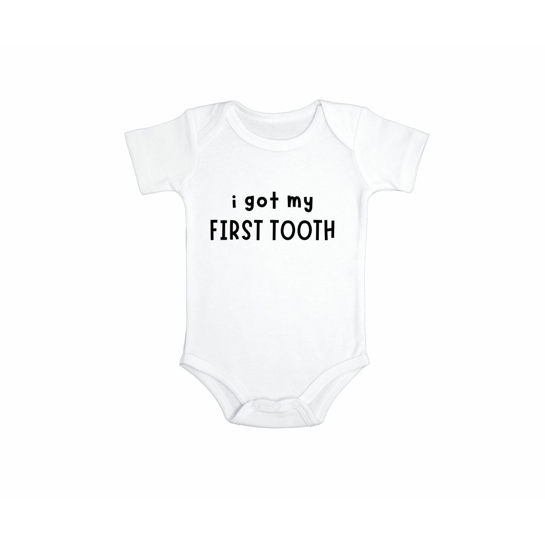 I Got My First Tooth Baby Bodysuit