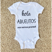 Carregar imagem no visualizador da galeria, Hola Abuelitos Pregnancy Announcement Bodysuit
